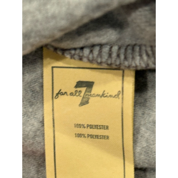 7 For All Mankind Boys Gray Colorblock Fleece Sweatshirt Red Trim Size S - Picture 6 of 6